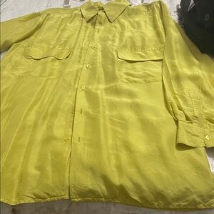 Yellow Women's Button-Up Shirt